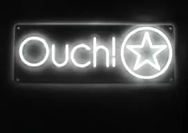 Ouch! by Shots Shots LED Neon Sign Ouch! - Decorative Wall Light, EU Adapter, Indoor