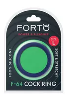 Forto FORTO F-64 Wide Silicone Ring Large Blue 50mm Premium Stretchable