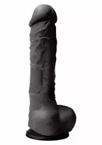NS NOVELTIES Pleasures Dildo 5 inch Silicone Model with Suction Cup, Black