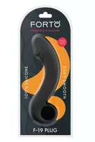 Forto FORTO F-19 Plug Black Premium Silicone Curved Model with Ring Base