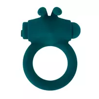 Playboy Playboy Bunny Buzzer Teal Intimate Ring with Vibrating Ears USB