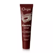 Orgie Electric Oral Tingling Lip Gloss Strawberry 10ml - Plant Extract Formula
