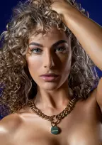 Taboom TABOOM Dona Statement Collar Rose Gold Metal Adjustable Design