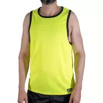 MACHO CMV001 Yellow Gym T-Shirt L/XL - Lightweight Sport Fit