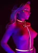 Taboom TABOOM Glow In The Dark Harness With Decorative Bow, Adjustable Fit