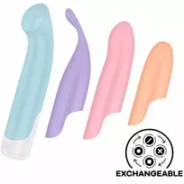 Satisfyer Satisfyer Playful Four 4-in-1 Interchangeable Vibrator Set + Power Bullet