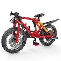 2 Style Bicycle Building Blocks Mountain Bike Model Decoration Simulation Car Model Children Educational Assembled Toys raudona