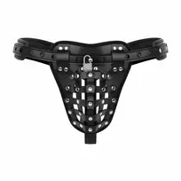 Bedroom Fantasies Bedroom Fantasies Chastity Cage Panty Black - Adjustable Harness System