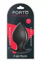 Forto FORTO F-60 SPADE Large Black Premium Silicone Plug