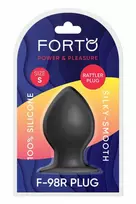 Forto FORTO F-98R Rattler Cone Small Black Premium Silicone Plug