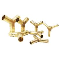 Equal Reducing 4 5 6 8 10 12 13 14 16 19 mm Hose Barb Y Shaped 3 Ways Brass Pipe Fitting Connector Splitter Coupler Home Garden 6-6-6mm