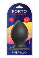 Forto FORTO F-98R Rattler Cone Large Black Premium Silicone Plug