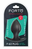 Forto FORTO F-63 Rattler Spade Small Black Premium Silicone Plug