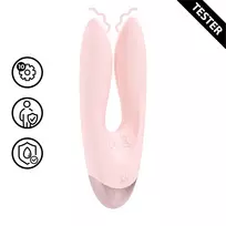 Loveline Amour Dual-Motor Intimate Device Pink Rechargeable Waterproof Tester