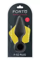 Forto FORTO F-10 Silicone Plug Large Black with Pull Ring - Premium Flexible Design