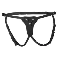 Sportsheets Sportsheets Hidden Pocket Strap-On Set with Remote Vibrator, Black