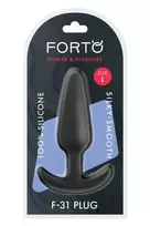 Forto FORTO F-31 Plug Large Black Premium Silicone Flexible System
