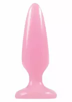NS NOVELTIES Pleasure Plug Small TPE Glow-in-the-Dark, Compact Size, Pink