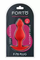 Forto FORTO F-78 POINTEE Plug Medium Red Premium Silicone Anchor Base