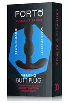 Forto FORTO Vibrating Plug Black - 20 Modes, Compact Silicone Design