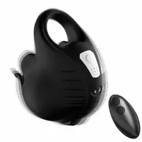 ARMONY Cupping Vibrator Ring Remote Control Black 99x72x43mm Silicone