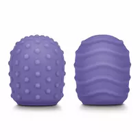 Le Wand Le Wand Petite Silicone Texture Covers Set - Spiral & Droplet Design
