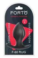 Forto FORTO F-60 Spade Small Black Premium Silicone Plug 100% Smooth Surface