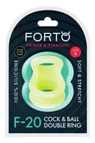 Forto FORTO F-20 Balls Stretcher Small Glow Premium Silicone Ring