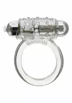 Seven Creations Silicon Vibrating Ring with LR41 Battery - Adjustable Comfort Design