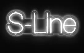 S-Line by Shots Shots LED Neon S-Line Sign - Decorative Wall Light, EU Adapter