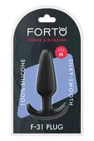 Forto FORTO F-31 Plug Medium Black Premium Silicone Flexible Design