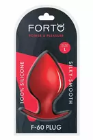 Forto FORTO F-60 SPADE Large Red Premium Silicone Plug, Anchor Base