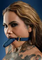 Taboom TABOOM Silicone Ball Gag with Anatomical Extension, Adjustable Strap