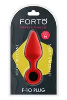 Forto FORTO F-10 Silicone Plug Medium Red with Pull Ring - Premium Flexible Design