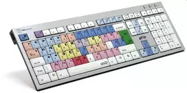 Logickeyboard LKB-MCOM4-AJPU-UK klaviatūra, USB, daugiaspalvė, skirta Avid Media Composer