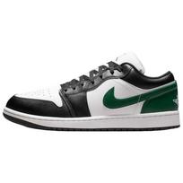 Air Jordan 1 Low Black Gorge Green Summit White Unisex Sneakers 553558-047 40