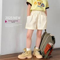 Girls' Pure Cotton Quick-Dry Ice-Feel Shorts 130 abrikosas