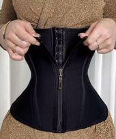 Women Polyester Waist Trainer Support Body Shaper Modeling Strap Girdles Post-operatorias Tummy Control Slimming Belt Xl juoda