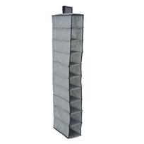 Clear Shoe Storage Rack 10 Grids Sundry Hanger Pouch Foldable 10 Layer Hanging Bag  Underwear pilka