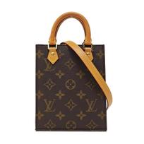 [Pre-Owned] Petit Sac Plat Classic Monogram Music Score Bag Coated Canvas Leather Shoulder Crossbody Tote Mini - Very Good #PLO8FD ONE SIZE