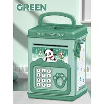 ATM Piggy Bank Toys, Electronic Fun Music Cartoon Fingerprint Password Box Simulate Fingerprint Password Unlocking Kid Gifts