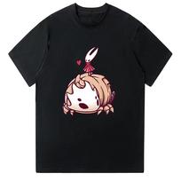 Hollow Knight Silksong Animaciniai Marškinėliai Vapsva ir Varpo Žvėris Unisex Marškinėliai Žaidimų Aukštos Kokybės Medvilniniai Marškinėliai Juokingi Y2K Trumpomis Rankovėmis S