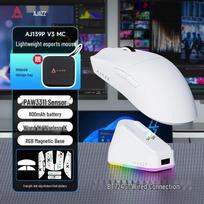 Ajazz AJ139PV3 Tri-Mode Wireless Gaming Mouse balta