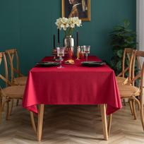 Modern Solid Velvet Tablecloth Luxurious Soft Velour Dining Table Cover in Cream White 60*60cm kiniška raudona spalva
