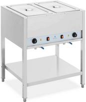 Royal Catering Bain-marie maitinimo šildytuvas su pagrindu, laisvai pastatomas 2 x GN 1/1 1265 W