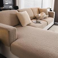 2026 Premium Winter Thermal Teddy Fleece Sofa Cover Durable All Season Couch Cover Non-Slip Elastic Seat Protector 2 SEAT 1PC ruda
