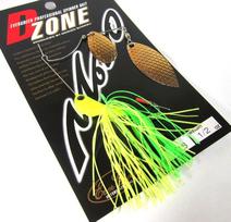 EVERGREEN Spinnerbait D Zone Tandem Willow Leaf 3/8oz Hot Tiger Medium
