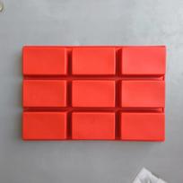 1pc 9-Cavity Silicone Mini Loaf Pan for Baking Cake, Bread, Meatloaf, Cornbread, Brownie, Muffin,and Soap Easy to Clean raudona
