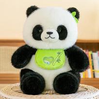 Miela bambukinė panda gėlių lėlė Seilinukas pliušinis žaislinis lėlė pagalvės lėlė 24cm