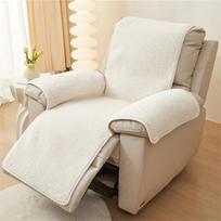 Soft Plush Recliner Sofa Cover Non-Slip  Chair Covers Thicken Single Couch Case Relax Chair Slipcover Washable Home (56x207cm) S